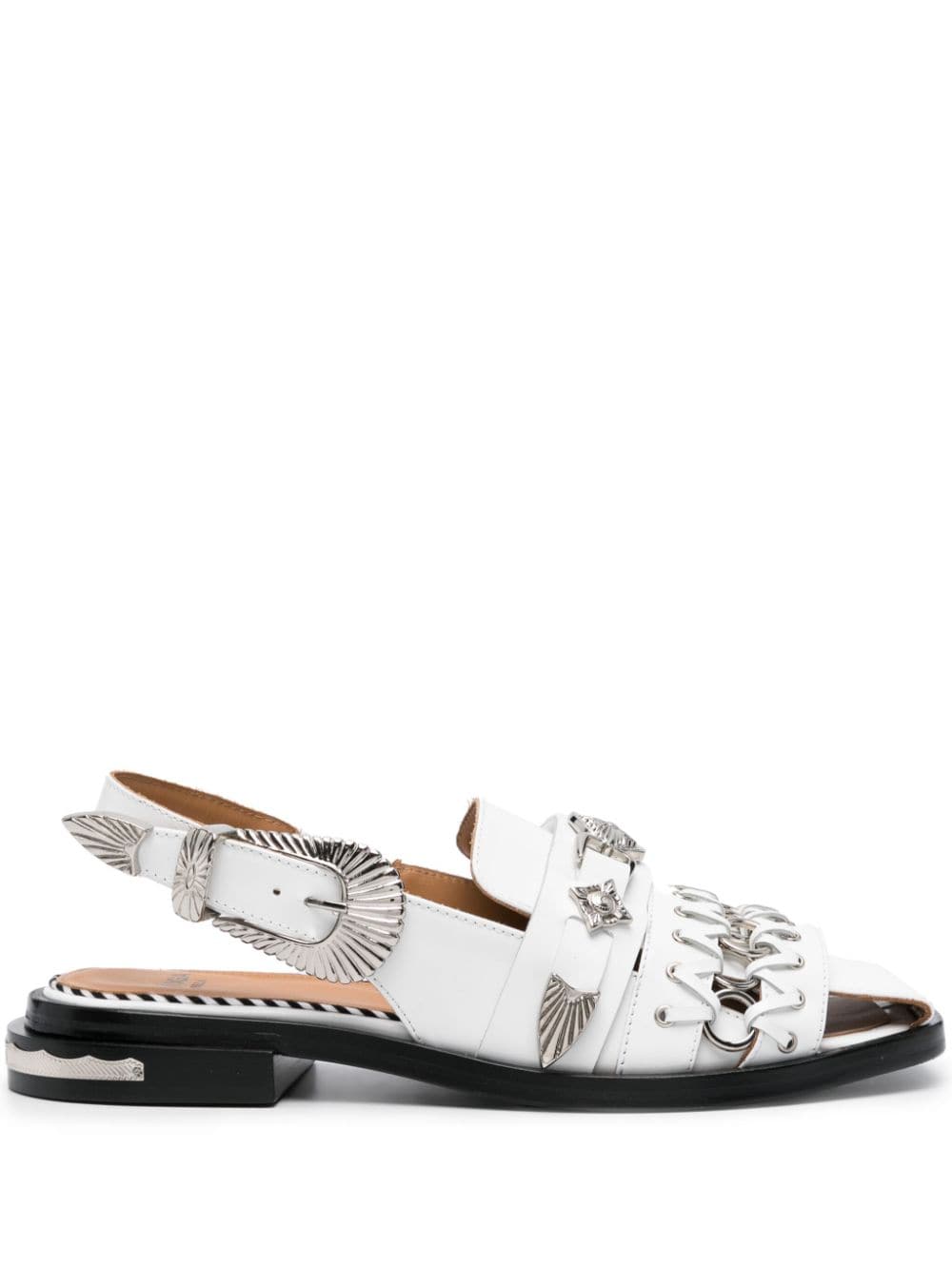 Toga Pulla embellished slingback sandals - White von Toga Pulla