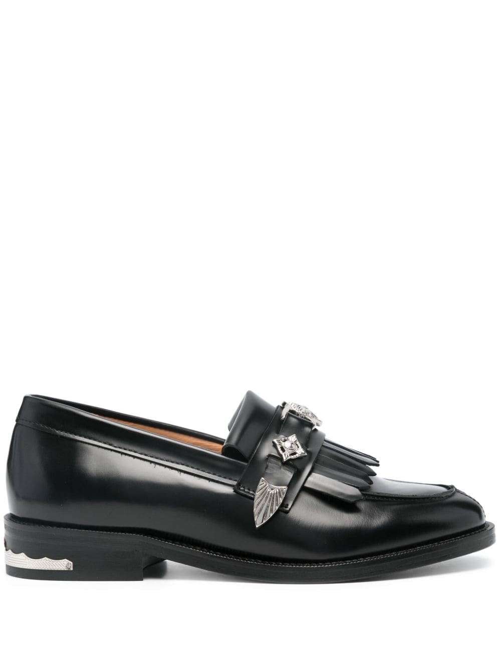 Toga Pulla stud-embellished leather loafers - Black von Toga Pulla