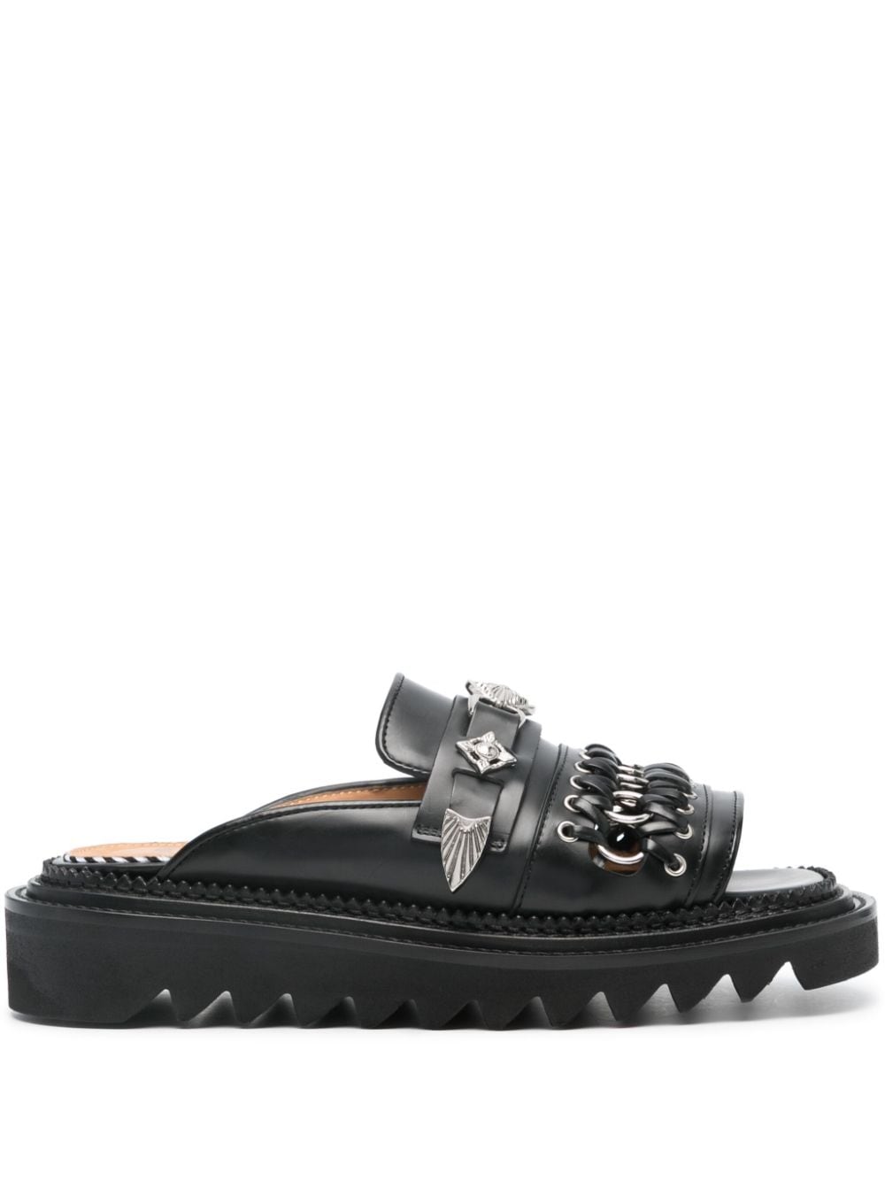 Toga Pulla stud-embellished leather sandals - Black von Toga Pulla
