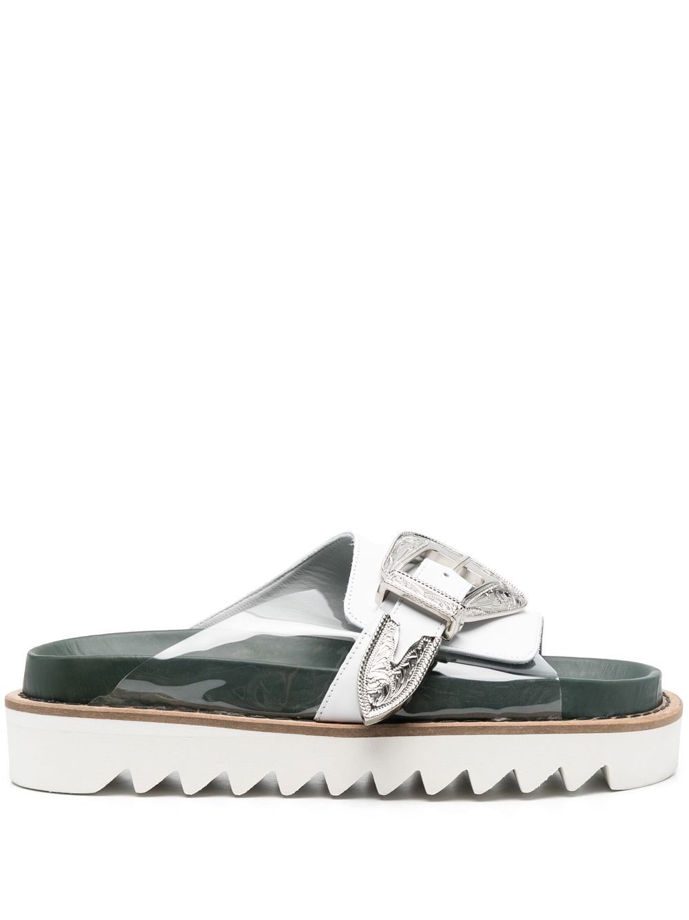 Toga Pulla two-tone buckled sandals - White von Toga Pulla