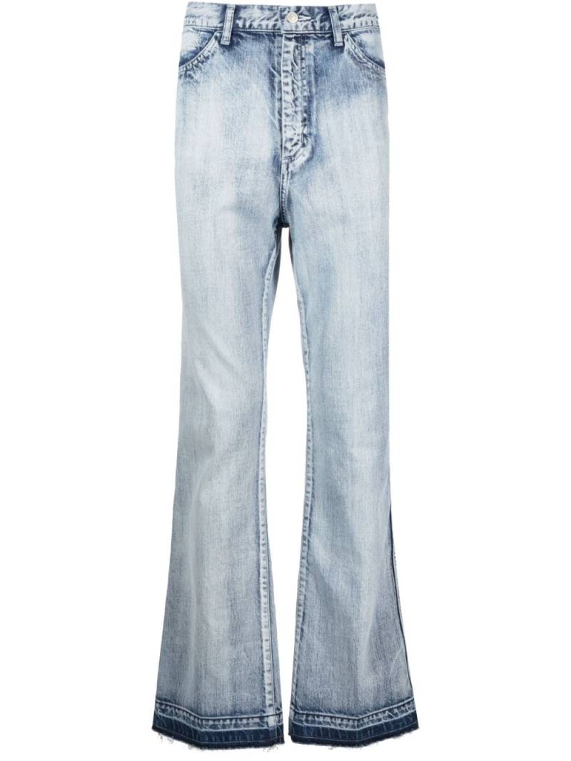 Toga Virilis acid-wash straight-leg jeans - Blue von Toga Virilis