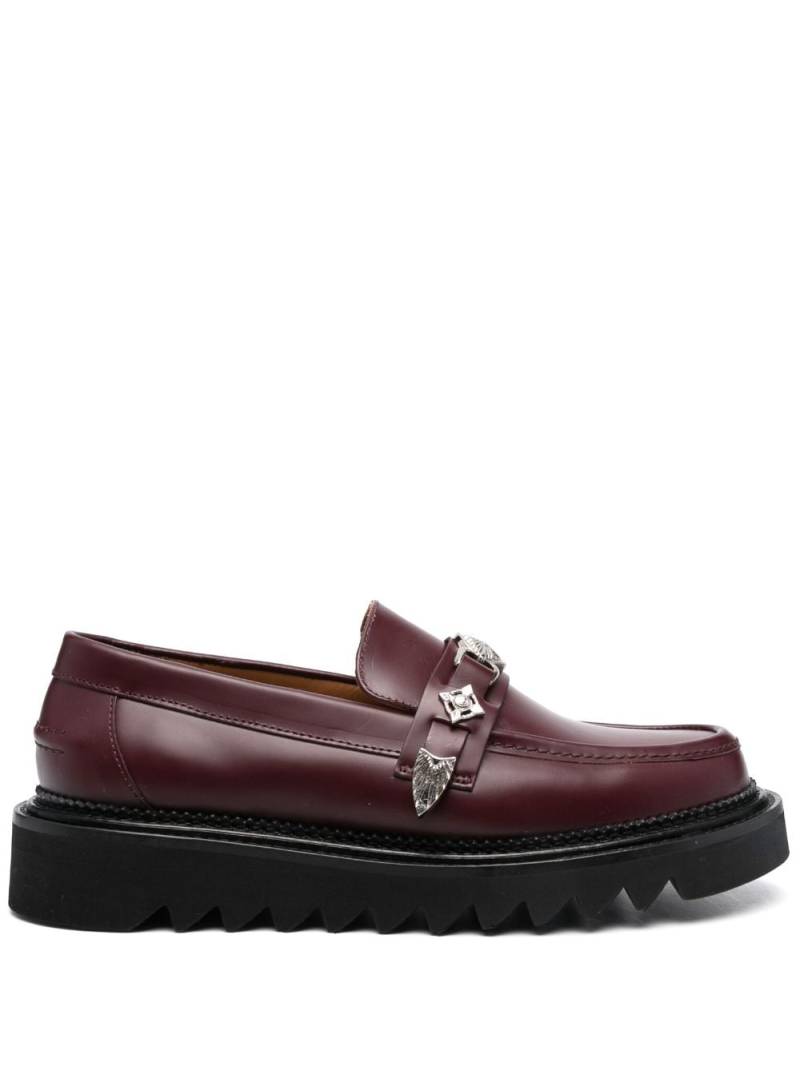 Toga Virilis chunky leather loafers - Red von Toga Virilis