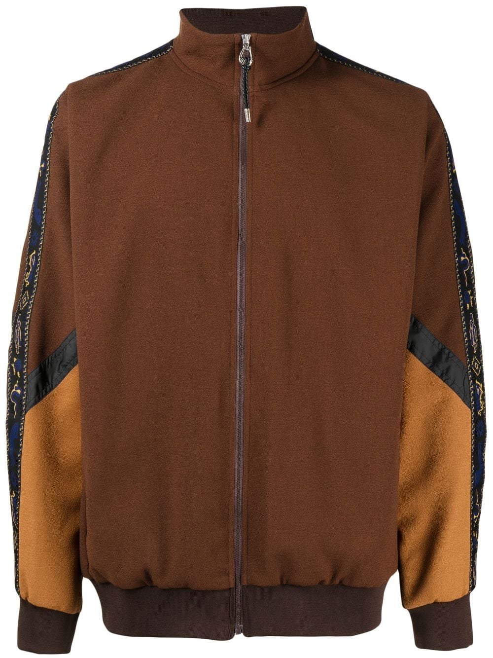 Toga Virilis colour-block zipped sweater - Brown von Toga Virilis