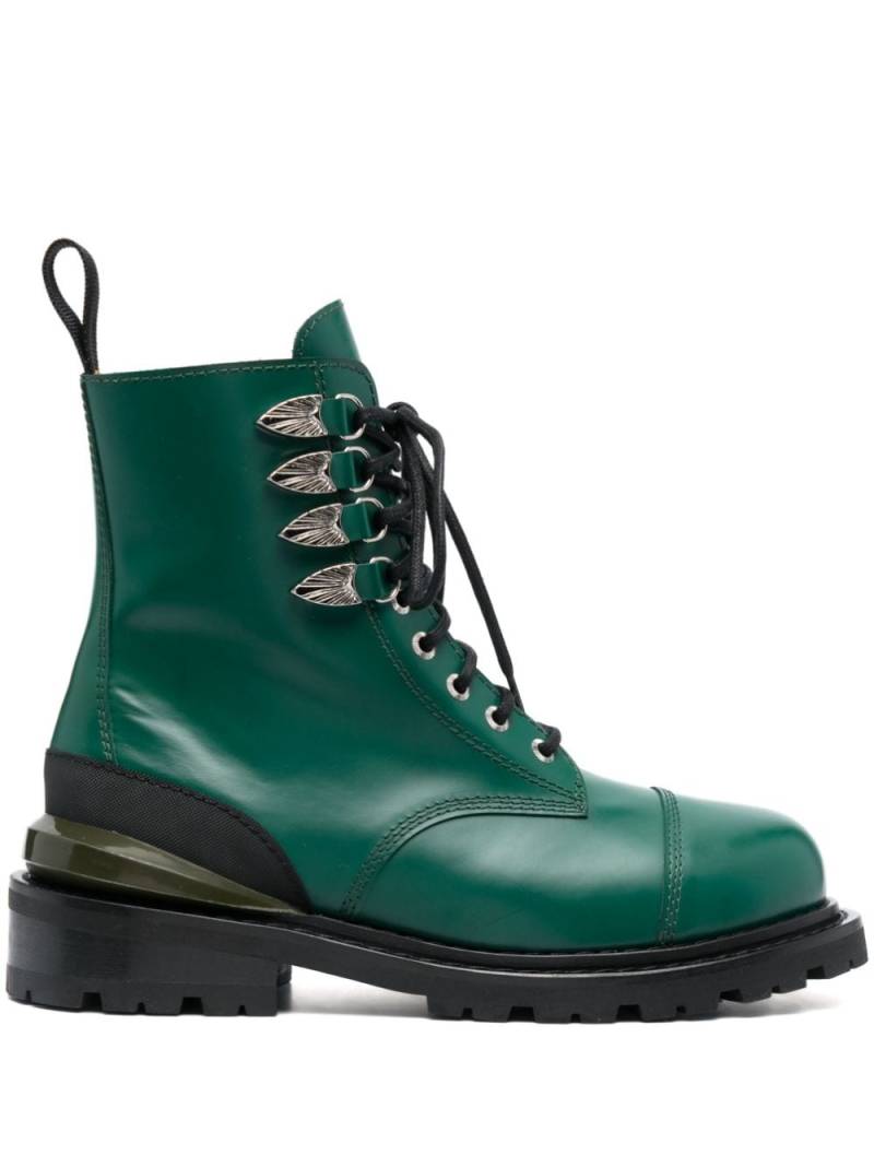 Toga Virilis leather ankle boots - Green von Toga Virilis
