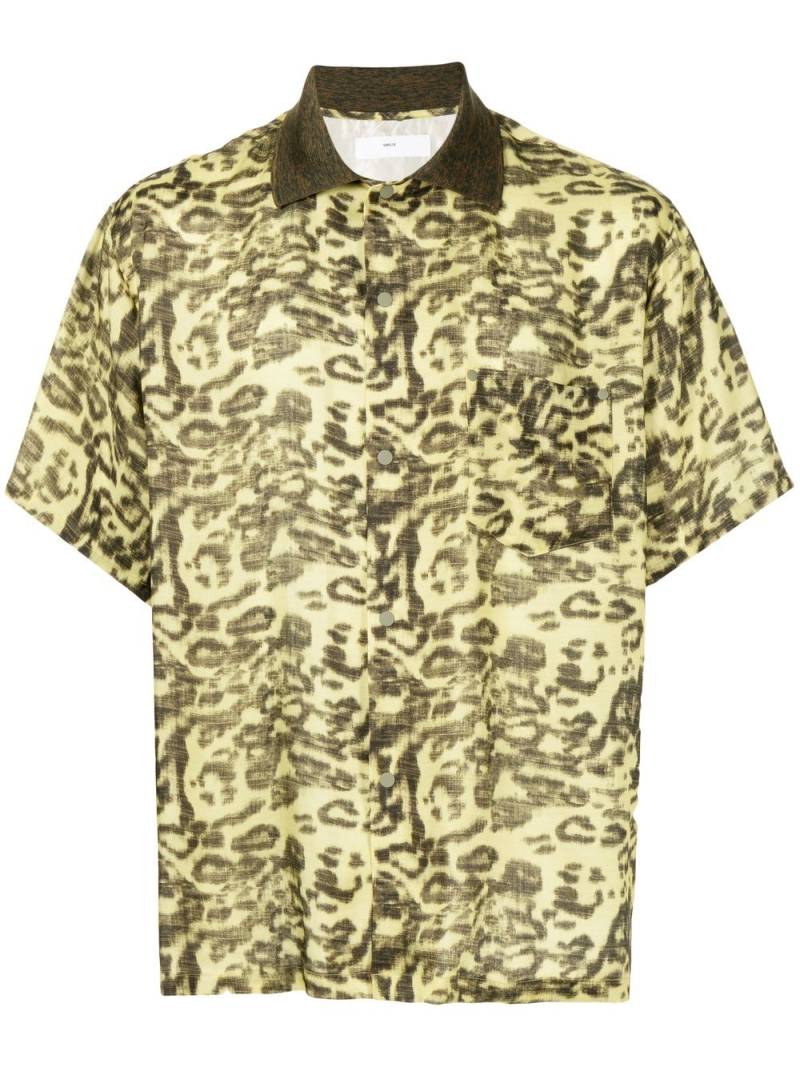 Toga Virilis leopard print short-sleeve shirt - Yellow von Toga Virilis