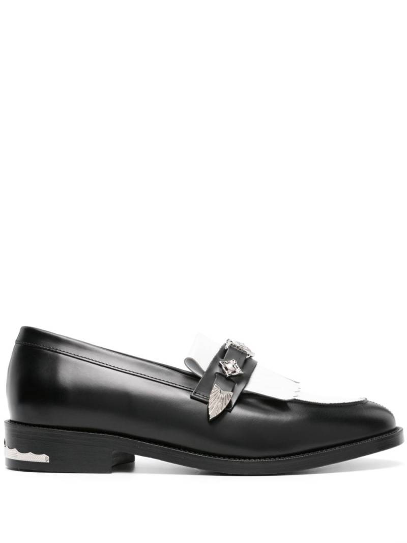 Toga Virilis plaque-detailing two-tone loafers - Black von Toga Virilis