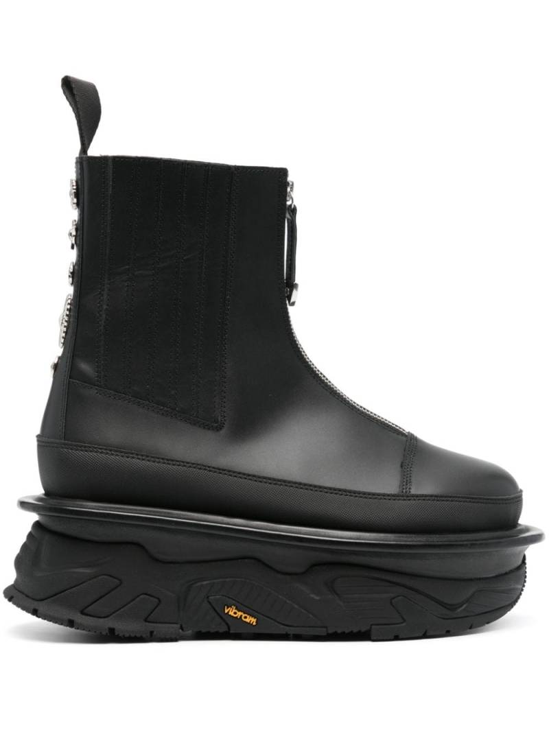 Toga Virilis rivet-detail leather boots - Black von Toga Virilis