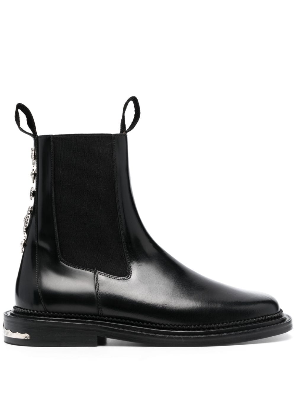 Toga Virilis stud-embellished leather ankle boots - Black von Toga Virilis