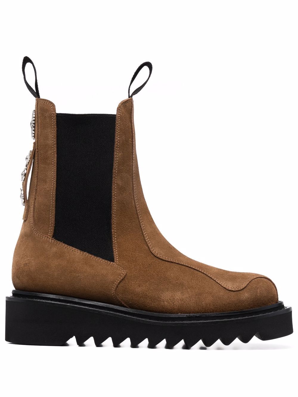 Toga Virilis stud-embellished suede Chelsea boots - Brown von Toga Virilis