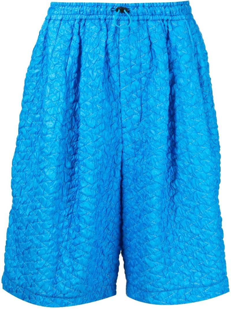 Toga Virilis textured drawstring shorts - Blue von Toga Virilis
