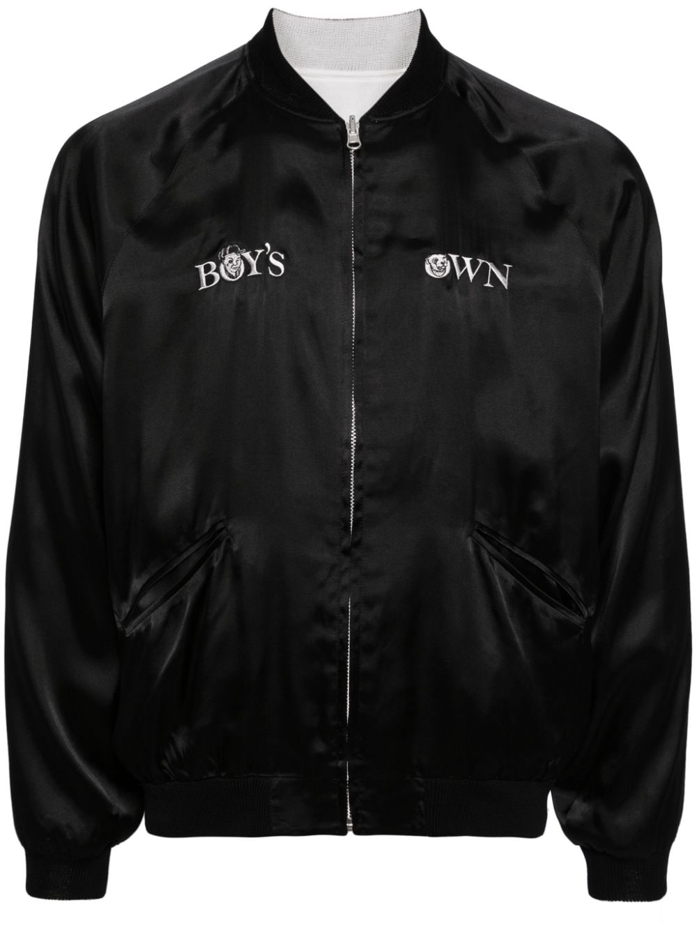 Toga Virilis x Boy's Own embroidered bomber jacket - Black