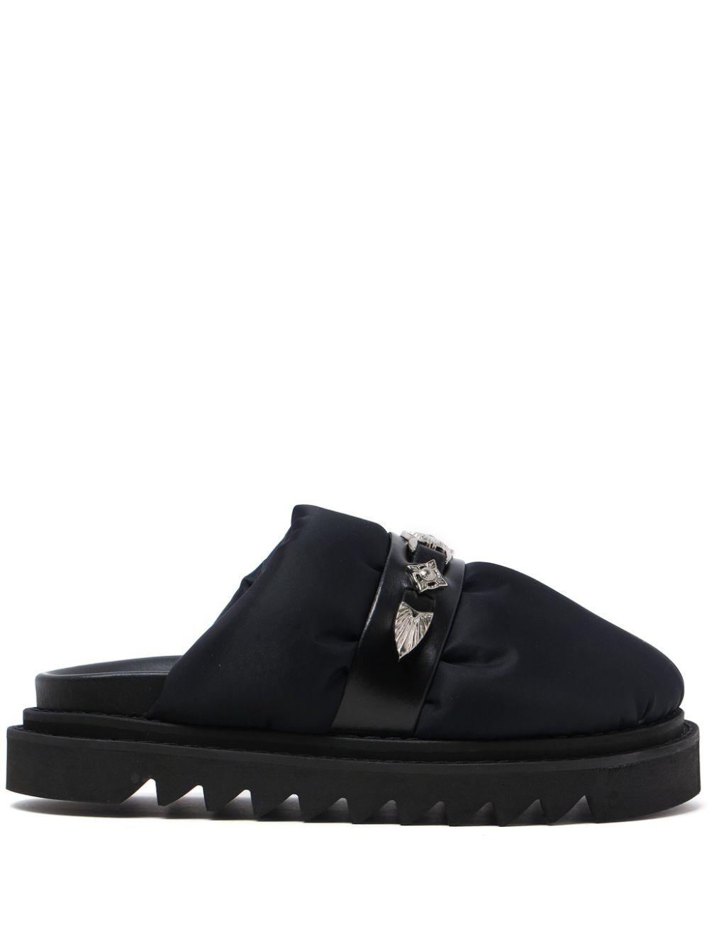 Toga Pulla Sabot embellished-strap slippers - Black von Toga Pulla