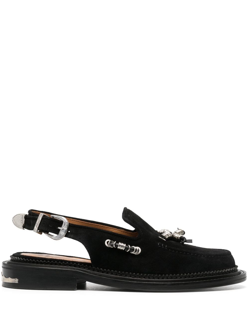 Toga Virilis sling-back leather loafers - Black von Toga Virilis