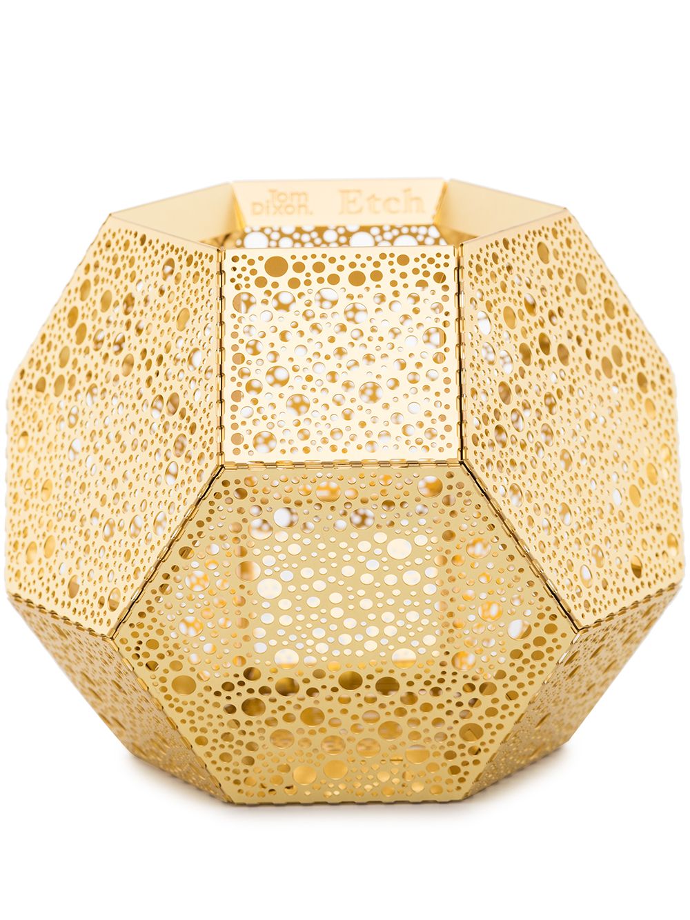 Tom Dixon perforated tea light holder - Gold von Tom Dixon