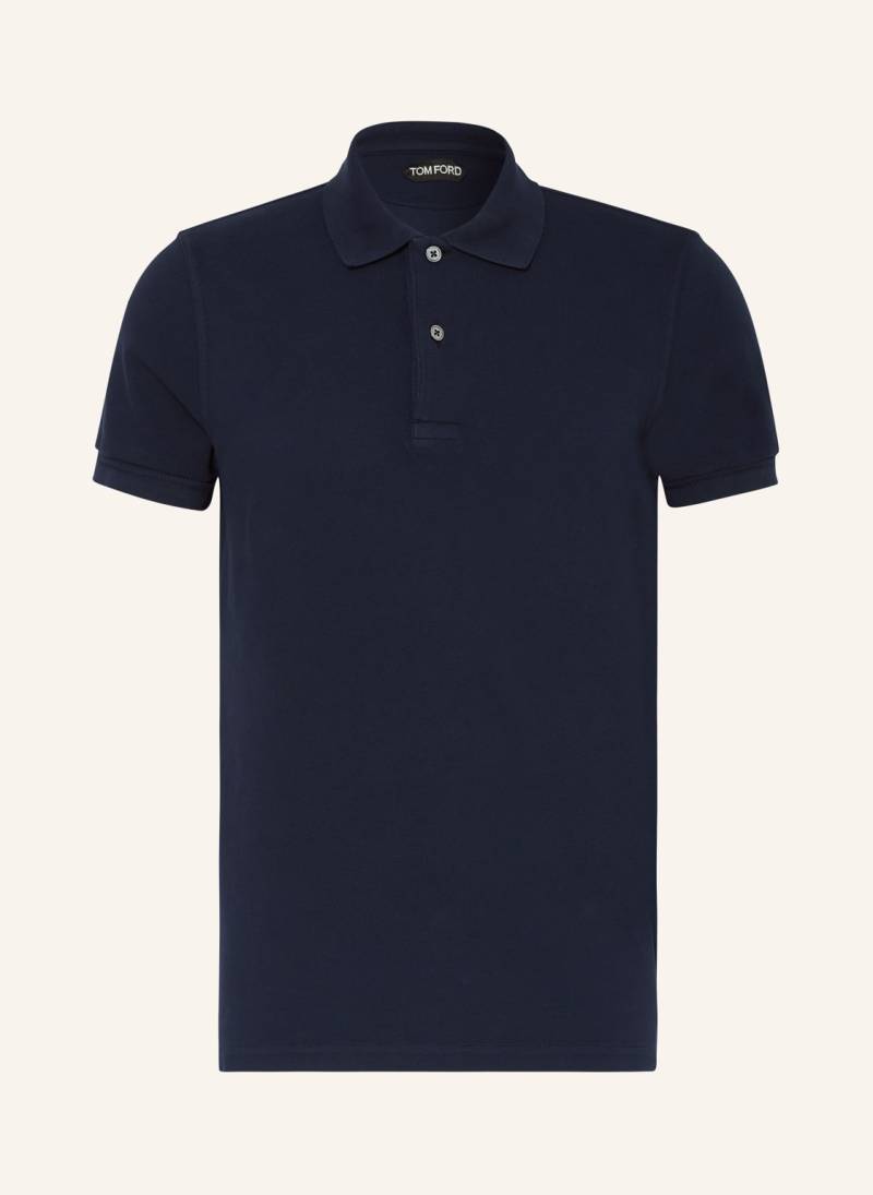 Tom Ford Piqué-Poloshirt blau von Tom Ford