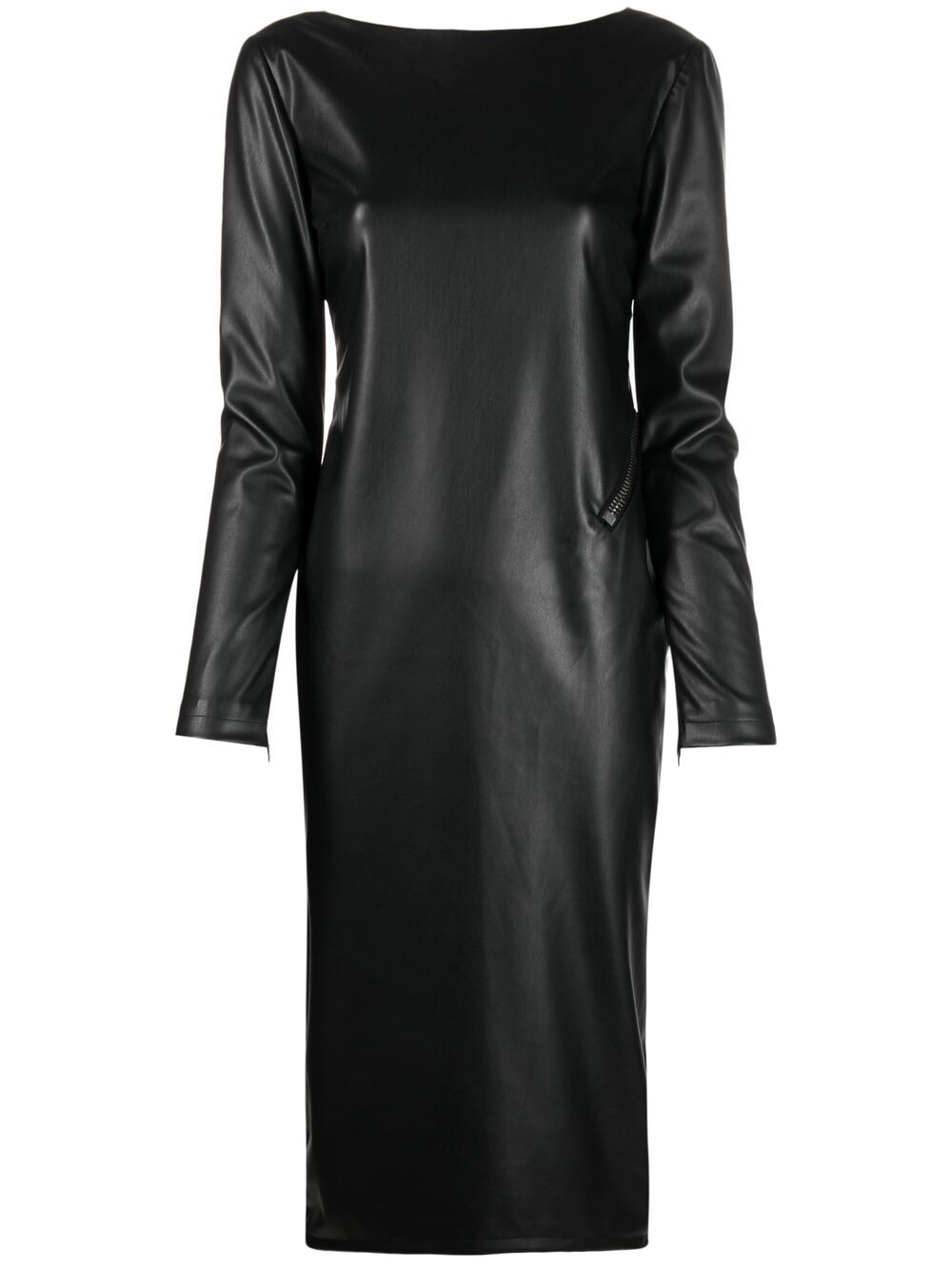 TOM FORD zip-detail open back dress - Black von TOM FORD