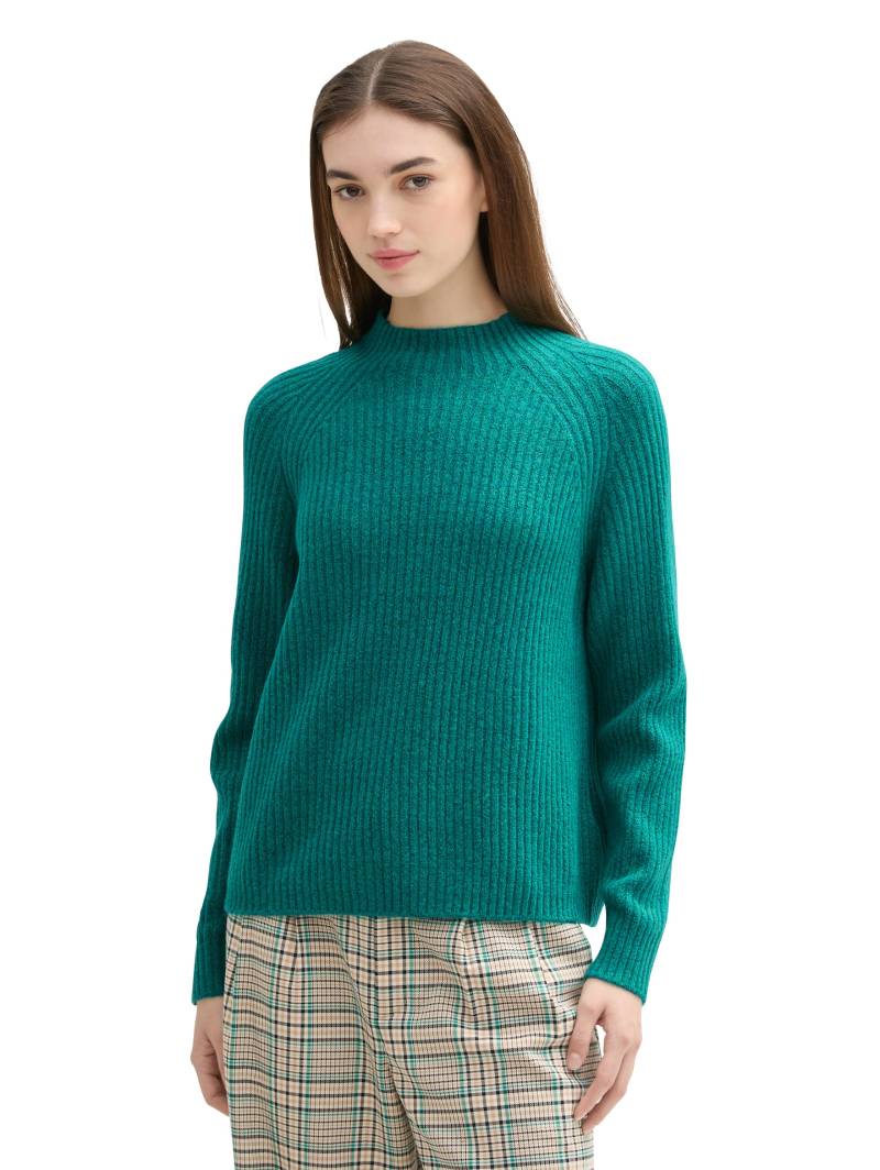 TOM TAILOR Denim Stehkragenpullover, mit Rippstruktur von Tom Tailor Denim