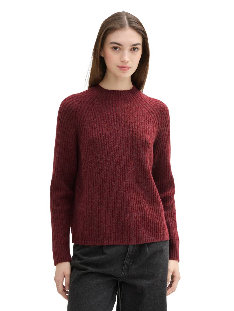 TOM TAILOR Denim Stehkragenpullover, mit Rippstruktur von Tom Tailor Denim