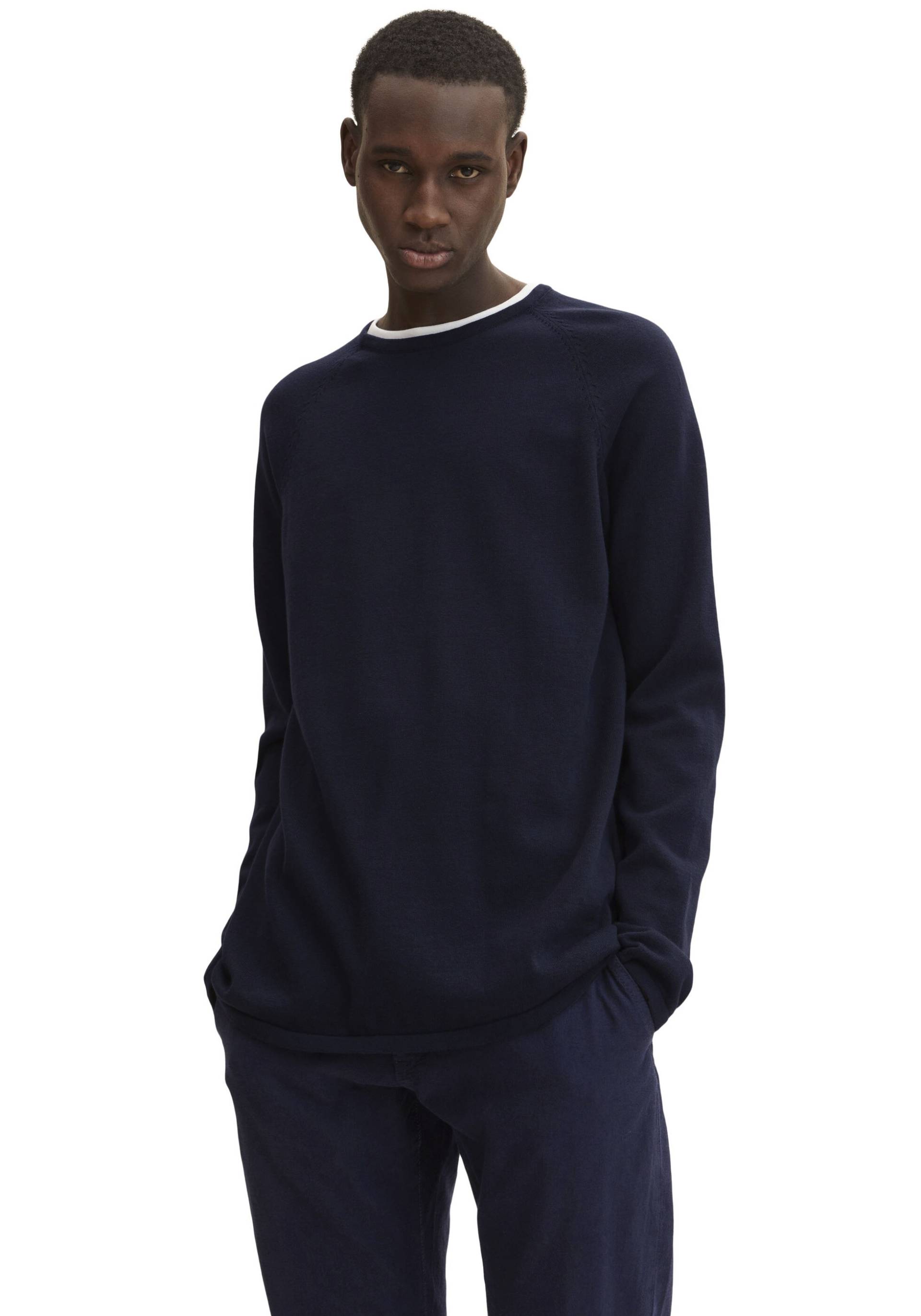 TOM TAILOR Denim Strickpullover »Tom Tailor Denim Herren Rundhalspullover« von Tom Tailor Denim