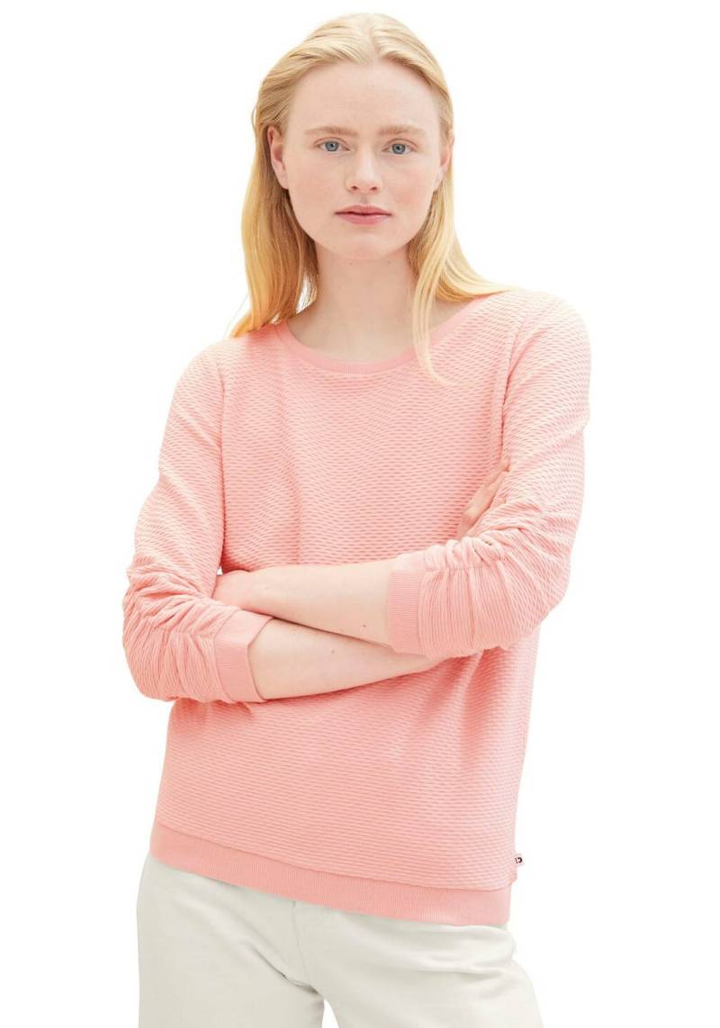 TOM TAILOR Denim Sweatshirt, mit besonderer Materialoberfläche von Tom Tailor Denim