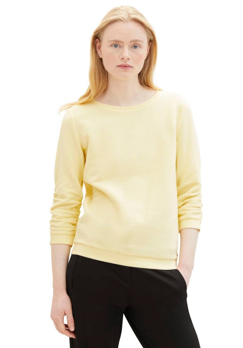 TOM TAILOR Denim Sweatshirt, mit besonderer Materialoberfläche von Tom Tailor Denim