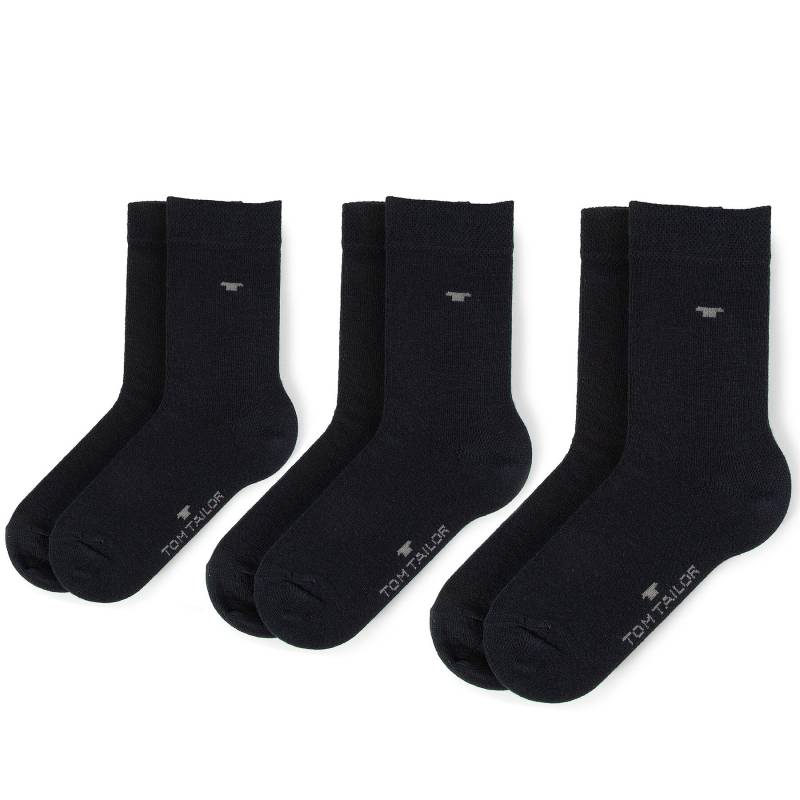 3er-Set hohe Kindersocken Tom Tailor 9203 Dark Navy 545 von Tom Tailor