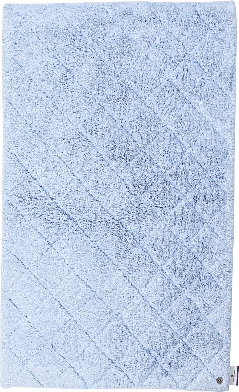 TOM TAILOR HOME Badematte »Cotton Diamond«, rutschhemmend beschichtet, fussbodenheizungsgeeignet-strapazierfähig, Uni Farben, Pastell Farben, Rauten, reine Baumwolle, weich & kuschelig von TOM TAILOR HOME