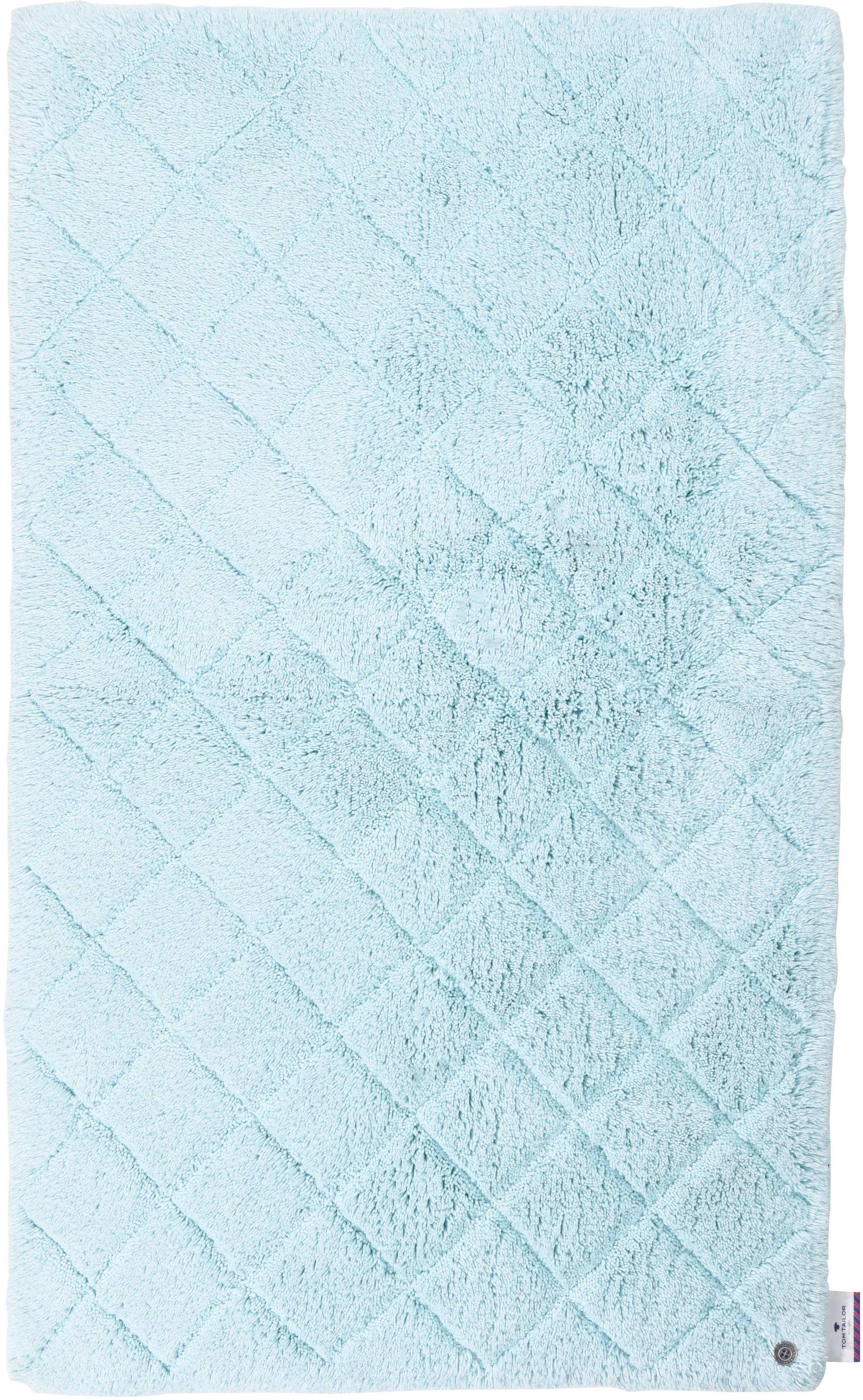 TOM TAILOR HOME Badematte »Cotton Diamond«, Höhe 20 mm, rutschhemmend beschichtet, fussbodenheizungsgeeignet-strapazierfähig von TOM TAILOR HOME