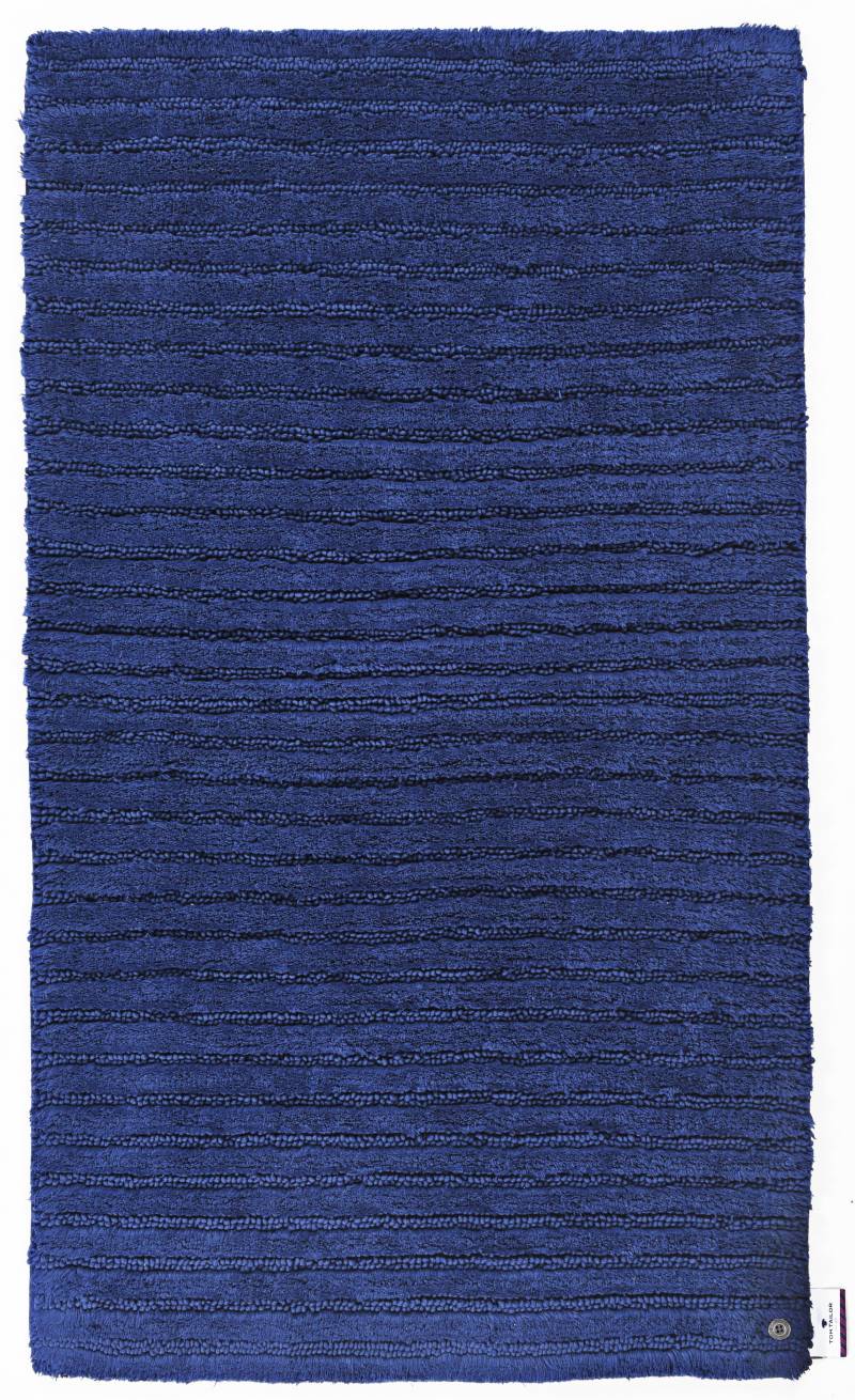 TOM TAILOR HOME Badematte »Cotton Stripes«, rutschhemmend beschichtet, fussbodenheizungsgeeignet-strapazierfähig, Uni Farben, gestreift, reine Baumwolle, Hoch-Tief Effekt von TOM TAILOR HOME
