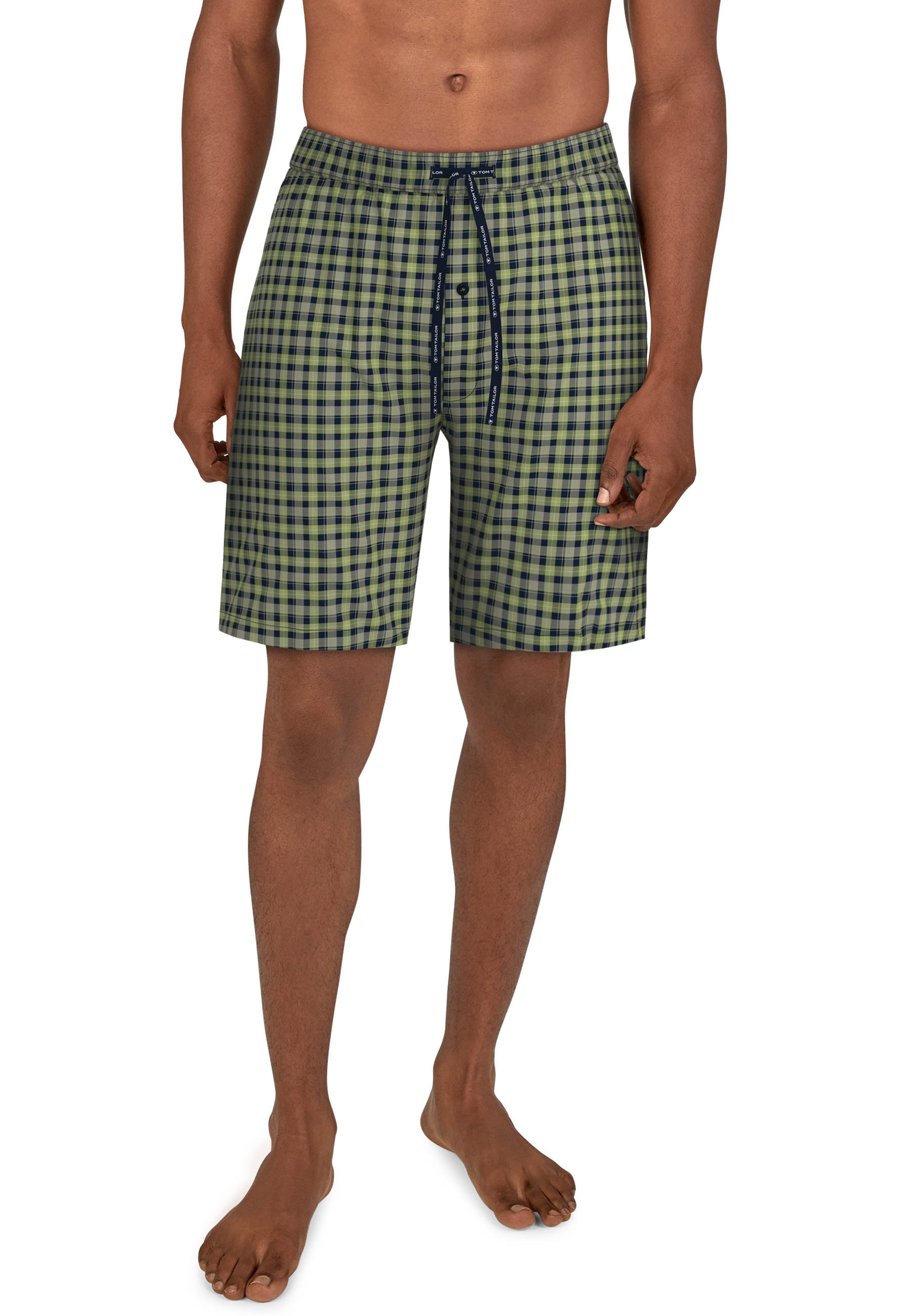 TOM TAILOR Bermudas, mit modischem Kordelzug, Karo-Design von Tom Tailor