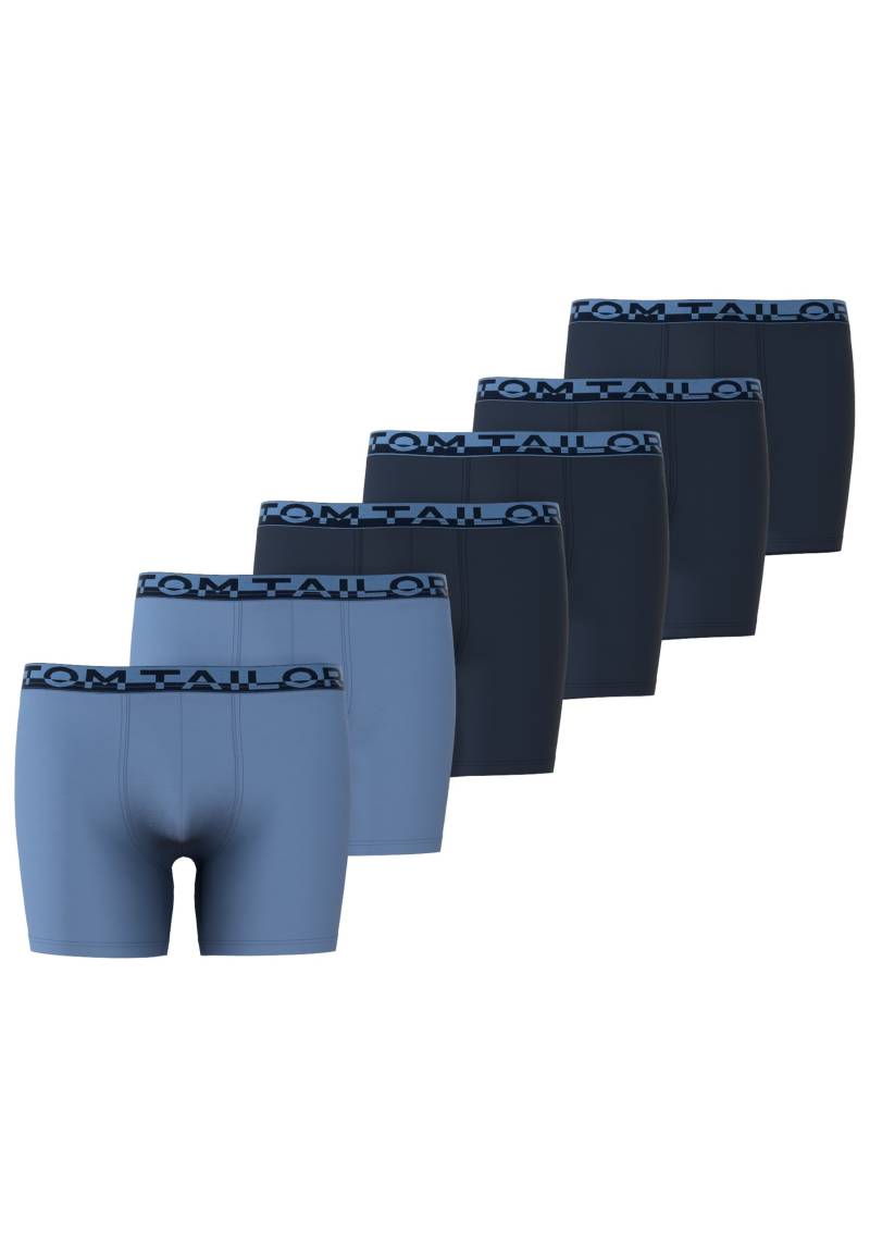 TOM TAILOR Boxershorts, (6 St.), mit schöner Farbkombination von Tom Tailor