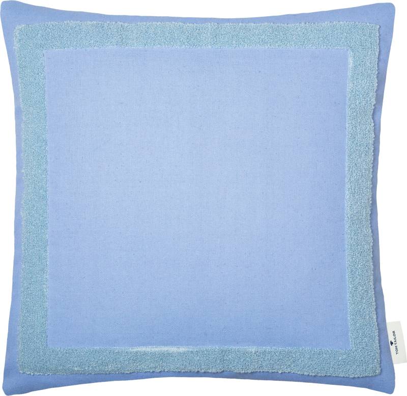 TOM TAILOR HOME Dekokissen »Case«, aufgesticktem Bouclé-Effektrahmen, Kissenhülle ohne Füllung, 1 Stück von TOM TAILOR HOME
