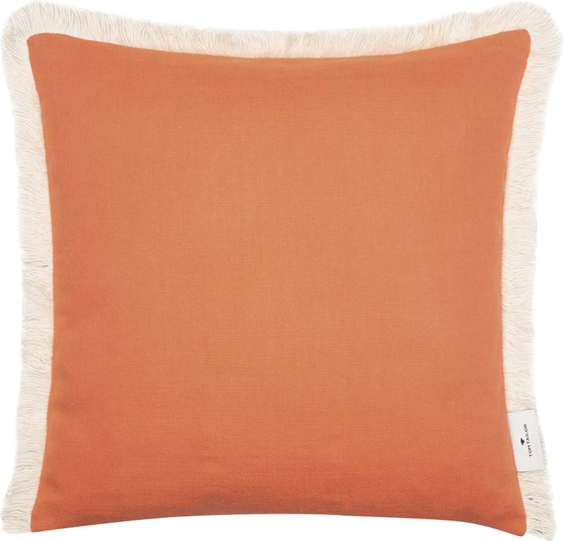TOM TAILOR HOME Dekokissen »Fringed Cotton«, mit naturfarbenen Fransensaum, Kissenhülle ohne Füllung, 1 Stück von TOM TAILOR HOME