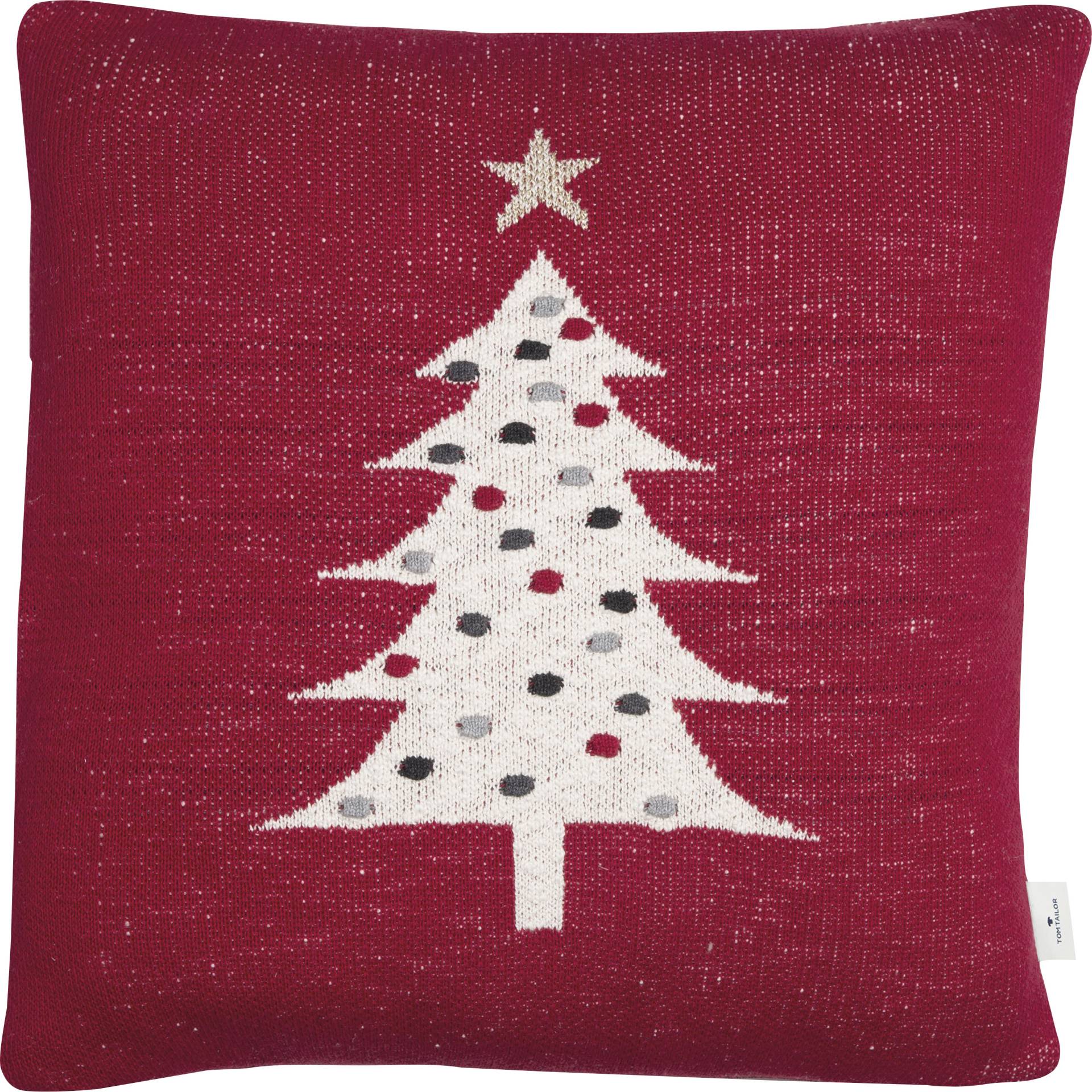 TOM TAILOR HOME Dekokissen »Knitted Red Tree« von TOM TAILOR HOME