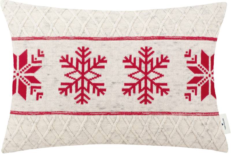 TOM TAILOR HOME Dekokissen »Scandi Snowflake«, Kissenhülle ohne Füllung, 1 Stück von TOM TAILOR HOME