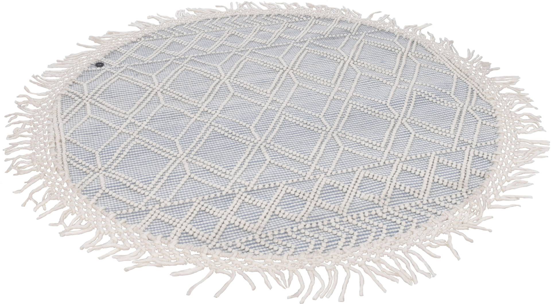 TOM TAILOR HOME Teppich »Colored Macrame«, rund, 10 mm Höhe, Handweb Teppich, reine Wolle, handgewebt, mit Fransen, Scandi Design TOM TAILOR HOME Teppich »Colored Macrame«, rund, 10 mm Höhe, Handweb Teppich, reine Wolle, handgewebt, mit Fransen, Scandi Design von TOM TAILOR HOME