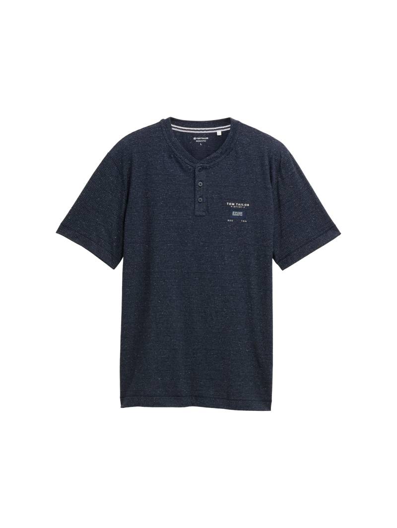 TOM TAILOR Henleyshirt, mit Logo-Label von Tom Tailor