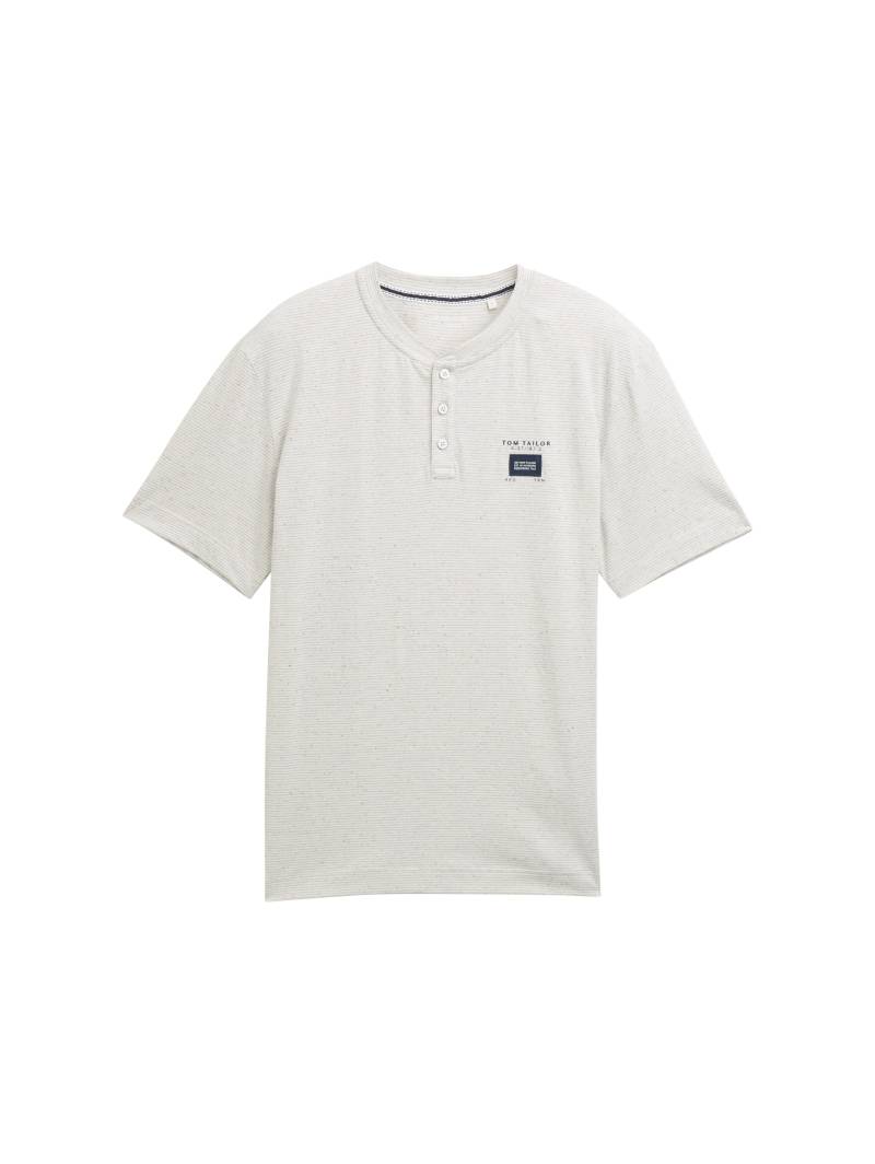 TOM TAILOR Henleyshirt, mit Logo-Label von Tom Tailor