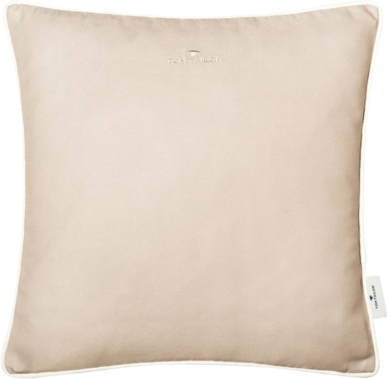 TOM TAILOR HOME Dekokissen »Dove Signature«, mit Paspel, Kissenhülle ohne Füllung, 1 Stück von TOM TAILOR HOME