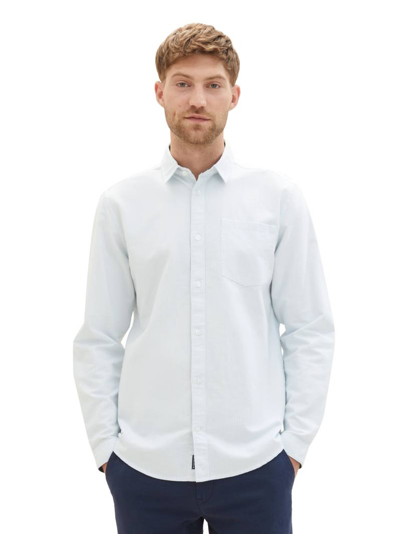TOM TAILOR Langarmhemd, mit Reissverschluss und Druckknopfleiste von Tom Tailor