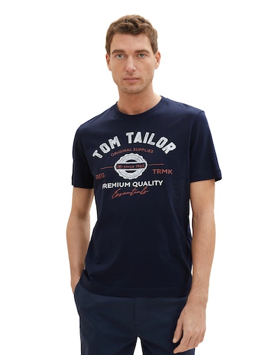 TOM TAILOR T-Shirt, mit grossem Logofrontprint von Tom Tailor