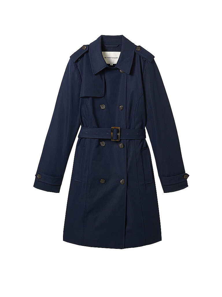 TOM TAILOR Trenchcoat  blau | S von Tom Tailor