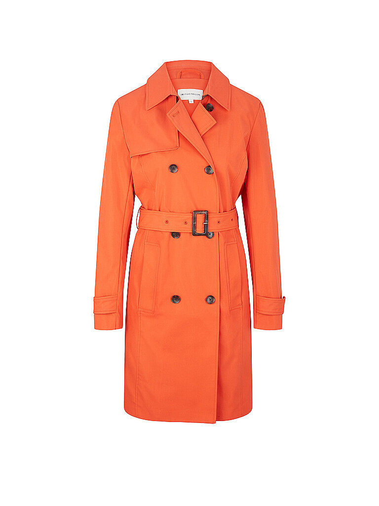 TOM TAILOR Trenchcoat orange | S von Tom Tailor