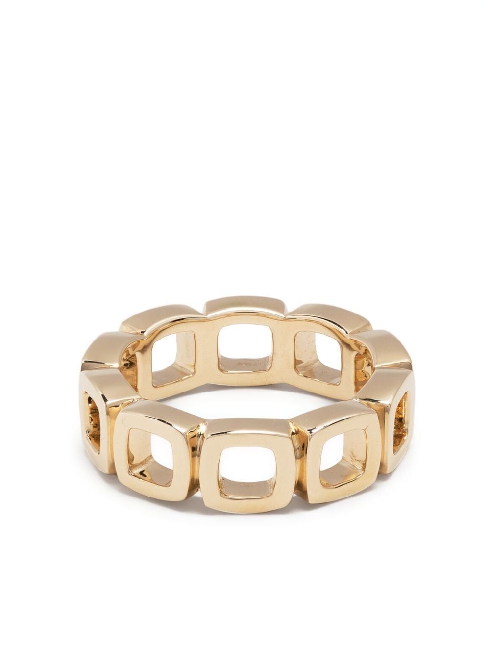 Tom Wood 9kt yellow gold Cushion Band Open ring von Tom Wood