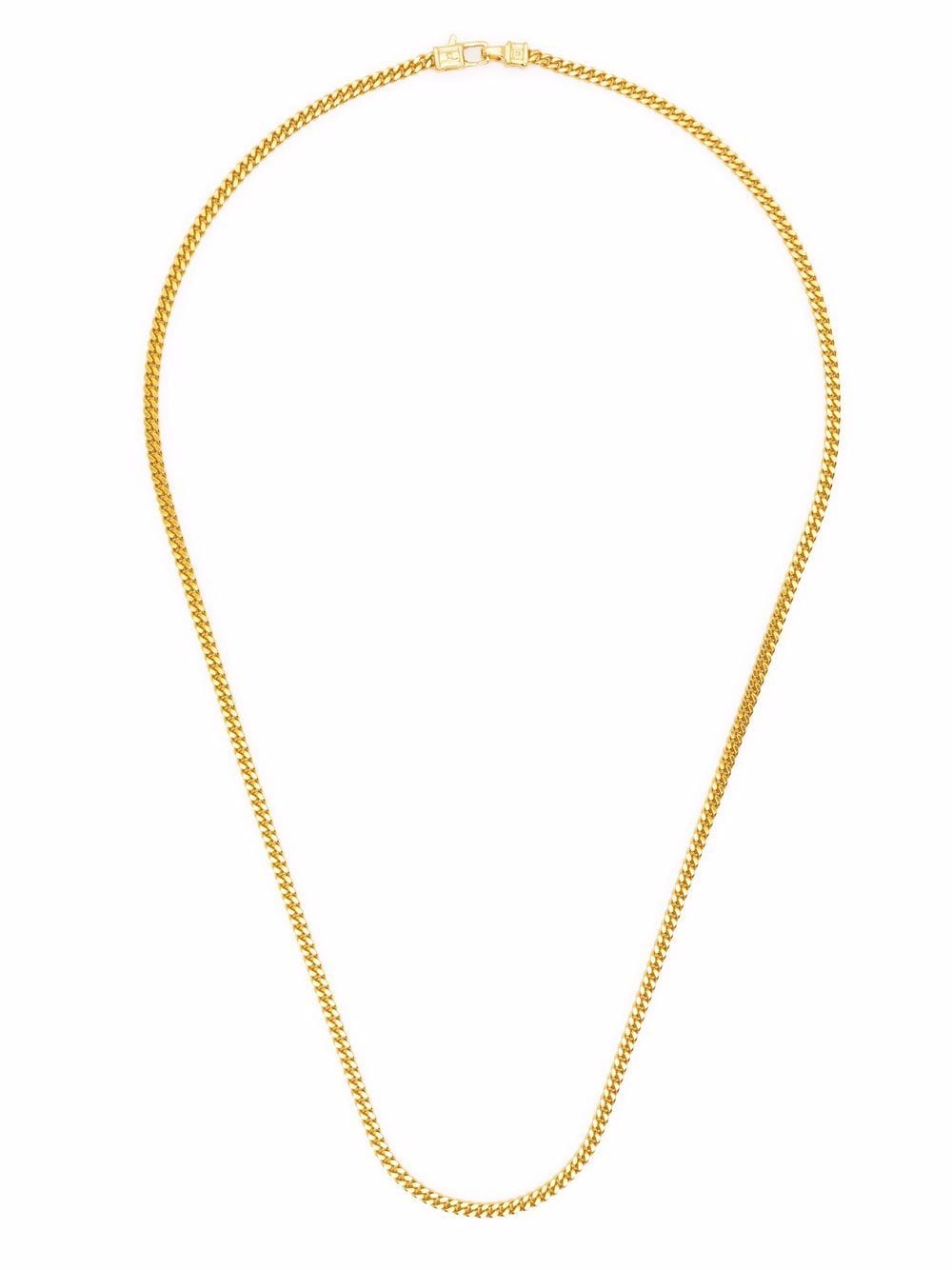 Tom Wood Curb Chain M gold-plated sterling silver necklace von Tom Wood