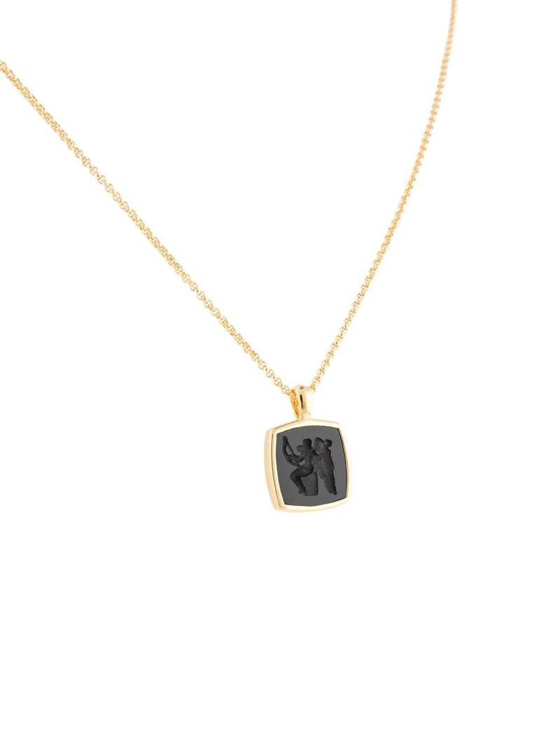 Tom Wood Eros Cushion pendant necklace - Gold von Tom Wood