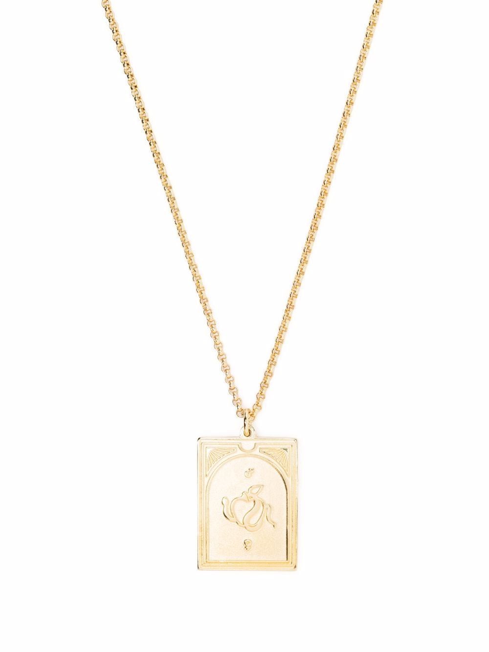 Tom Wood Tarot Lovers pendant necklace - Gold von Tom Wood