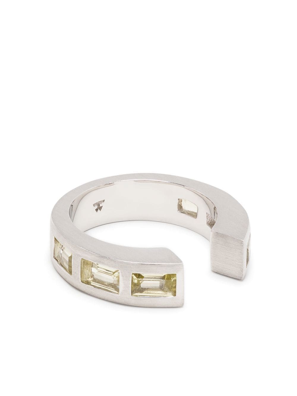 Tom Wood Vault Gate Baguette ring - Silver von Tom Wood