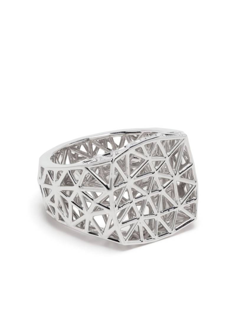 Tom Wood braided geometric ring - Silver von Tom Wood