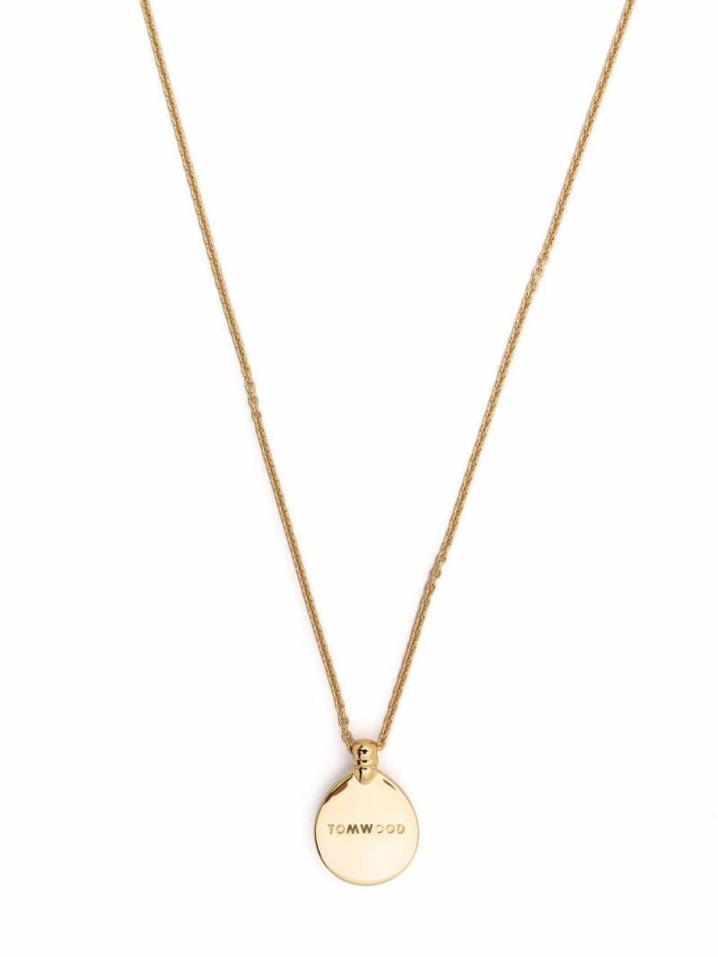 Tom Wood logo pendant necklace - Gold von Tom Wood